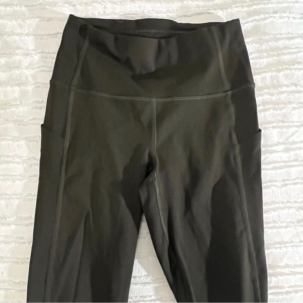 Lululemon Olive Green Leggings with Pockets